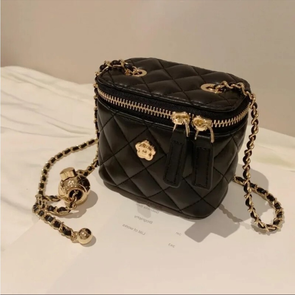 Mini Faux Leather Crossbody Bag